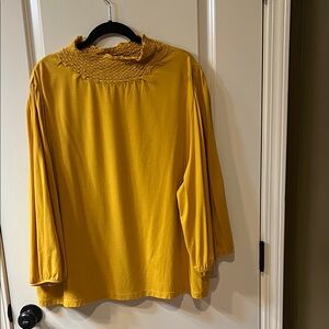 Peter Nygard Mustard Yellow Blouse3X